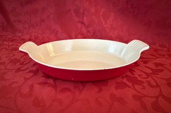 Le Creuset Red Oval Baking Dish