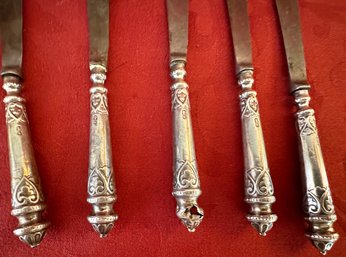Lot Of 5 Silver Plate Butter Knives