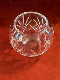 Round Patterned Crystal Bowl