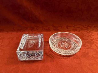 Lot Of 2 Crystal Dishes