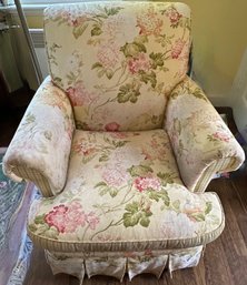 Club Chair And Matching Ottoman