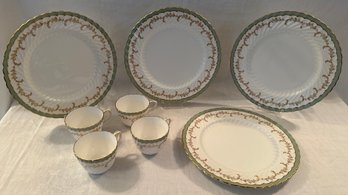 Lot Of Eight  Aynsley China Plates And Cups