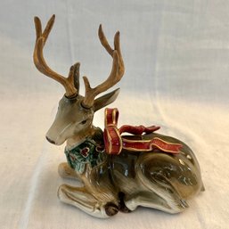 Ceramic Reindeer Candle Holder