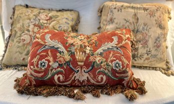 Lot Of 3 Victorian Style Pillows
