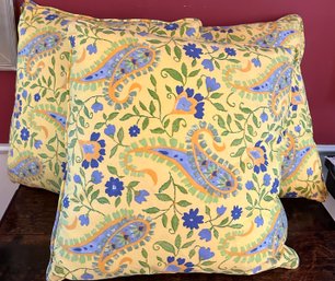 Lot Of Three Paisley Pillows