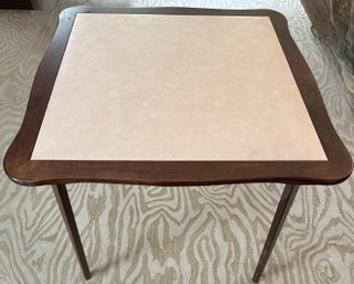 Wood Card Table