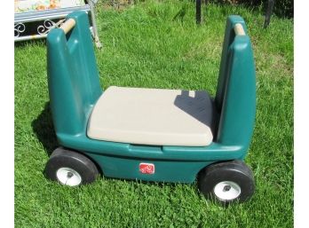 STEP 2 GARDEN CART, SEAT, STORAGE, ROLLING WITH HANDLES