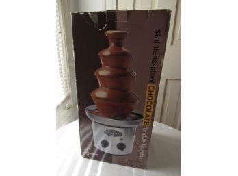 New Nostalgia Stainless-Steel Chocolate Fondue Fountain