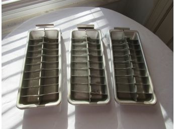 Group Of 3 FRIGIDAIRE Aluminum Ice Cube Trays