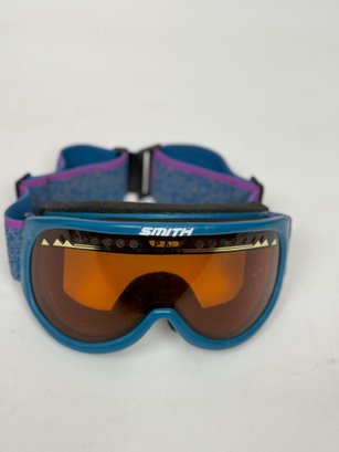 Vintage Smith Snow Goggles With Vibrant Strap - Retro Ski Gear