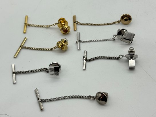 Vintage Gold And Silver Tone Tie Tacks Collection
