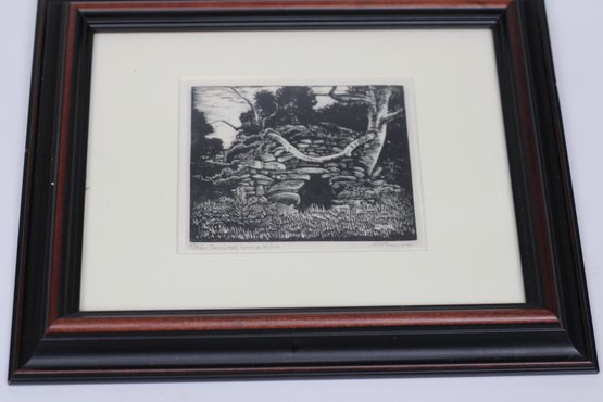 Peter Squires Lime Kiln' By A. Squire - Framed Etching Artwork