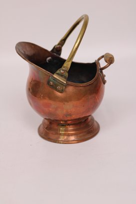 Copper Brass Coal Scuttle Box