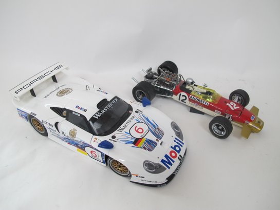 1/18 UT Models Porsche 911 GT1 Mobil 1997 & Exoto Lotus Type 49B Mario Andretti