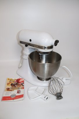 KitchenAid Classic K45SS Stand Mixer In White With Original Accessories