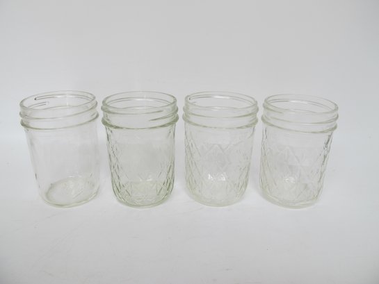 Set Of Four Vintage Ball Mason Jars