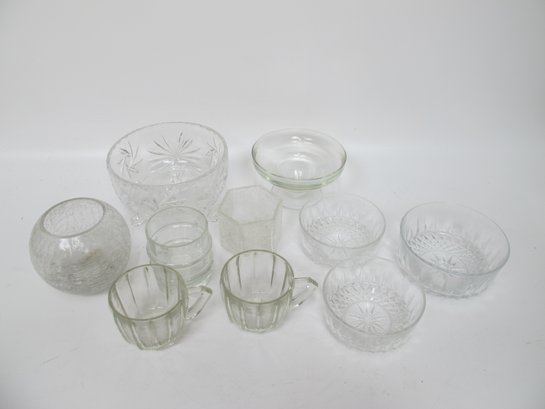 Vintage And Antique Glassware Collection - 10 Pieces
