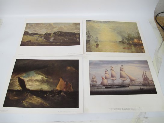 Collection Of Vintage Art Prints: Turner And Constable