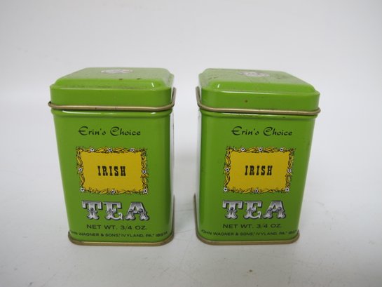 Vintage Erin's Choice Irish Tea Tins - Set Of 2