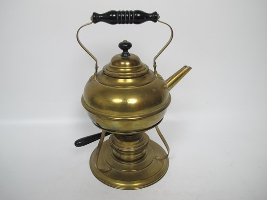 Vintage Peerless Brass Tea Kettle With Stand - Unique Antique Kitchen Decor