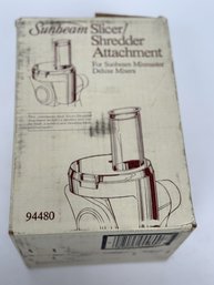 Vintage Sunbeam Mixmaster Slicer/Shredder Attachment - Retro Kitchen Accessory