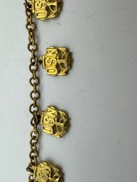 Vintage US Navy Emblem Chain - Military Collectible