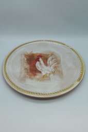 Gallo Pier1 Chicken Hand Painted 16 Inch Platter