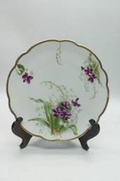 Exquisite Vintage Queen Louis  J&C G.H.B.Co. Plate 1912-1917 Violets