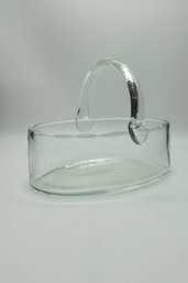 Vintage Glass Handbasket