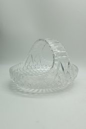 Vintage Lead Crystal Diamond Hatch Basket