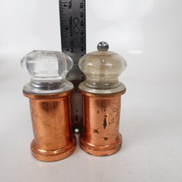 Copper Salt And Pepper Shakers