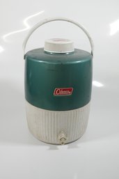 Vintage Coleman Jug Cooler Green 2 Gallon Water Thermos