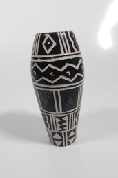 Vintage Hand Carved Vase  From Kenya