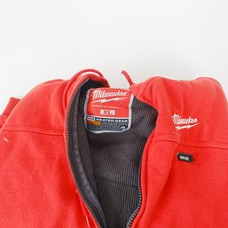 XL Milwaukee Red Heated Hoodie - Battery-Powered Workwear For Outdoor Comfort