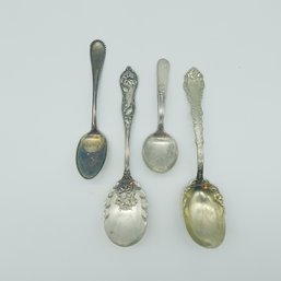 Set Of 4 Vintage Antique Spoons