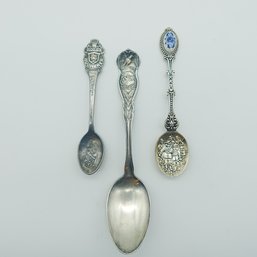 Set Of 3 Collectors Spoons