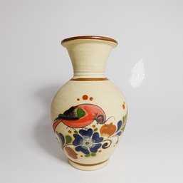 Retro Mexican Tonal Vase With Bird