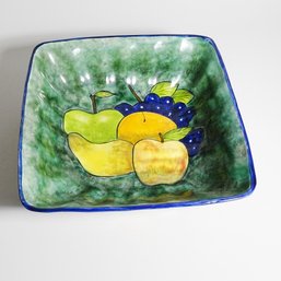 Hand Painted In Mexico Fruit Bowl