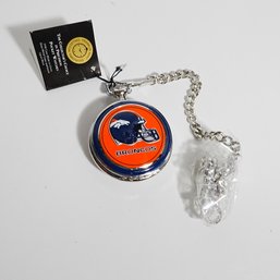 Officially Licensed Denver Broncos Franklin Mint Precision Pocket Watch