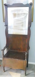 Antique Hall Seating Rack