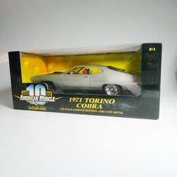 UNOPENED 1971 Torino Cobra 1:18 Scale Limited Edition Die Cast Metal Car