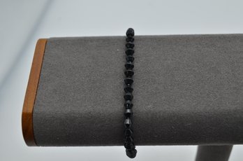 Elegant Black Beaded Bracelet - Timeless Accessory For Every Occasion