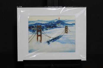 Misty Golden Gate Bridge - Contemporary San Francisco Art Print
