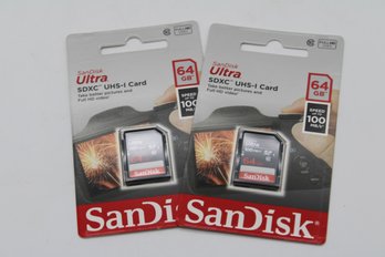 SanDisk Ultra 64GB SDXC UHS-I Memory Card Twin Pack - Capture Your Romantic Memories