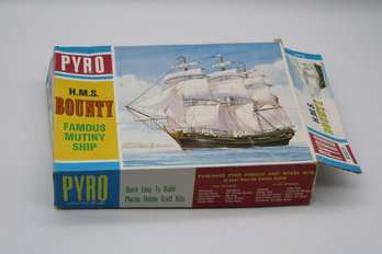 Pyro HMS Bounty Famous Mutiny Ship Model Kit (1966)  Complete With Instructions And Original Box