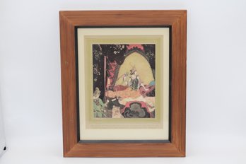 'Layla And Majnun' Framed Print  Classic Persian Love Tale Illustration