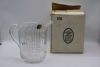 Fostoria Tiara Exclusive Vintage Lead Crystal Pitcher - Elegant Clear Glass Drinkware With Original Box