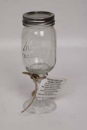Novelty Mason Jar Wine Glass - Rustic Charm Drinkware