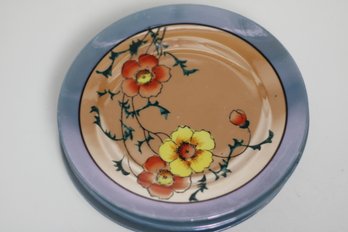 Vintage Japanese Lusterware Dessert Plate Set Auction