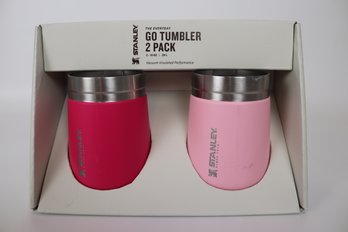 Stanley The Everyday Go Tumbler 2 Pack - Vibrant Pink And Red, 10 Oz Vacuum Insulated